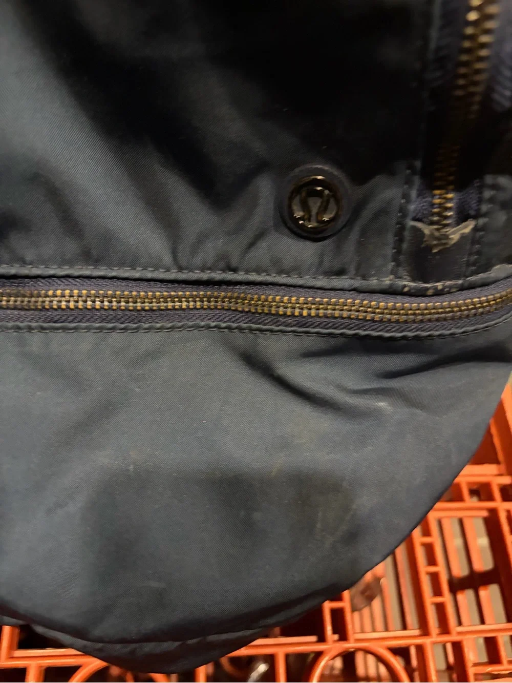 Lululemon designer brand city adventure model travel backpack blue carry on bag
